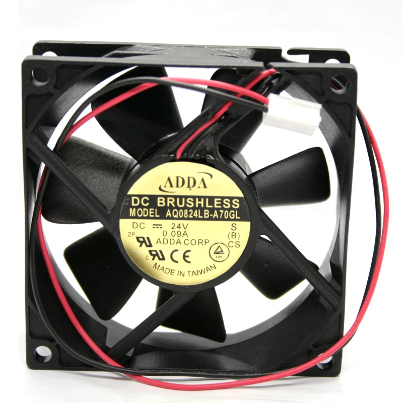 ADDA AQ0824LB A70GL 8025 80*80*25 мм 8 см DC 24 В 0 09a Шарикоподшипниковый инвертор Бесщеточный