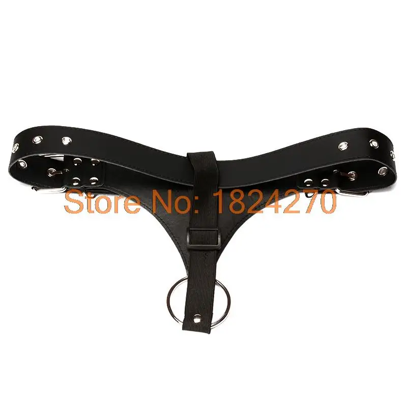 PU Leather Adjustable Panty Underwear Cock Ring Fetish Wear Bondage Restraints Lingerie For Men