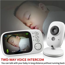 Многоязычный беспроводной видео цветной детский монитор с высоким разрешением камера слежения за детьми ночного видения с ЕС AU США адаптер питания стандарта Великобритании