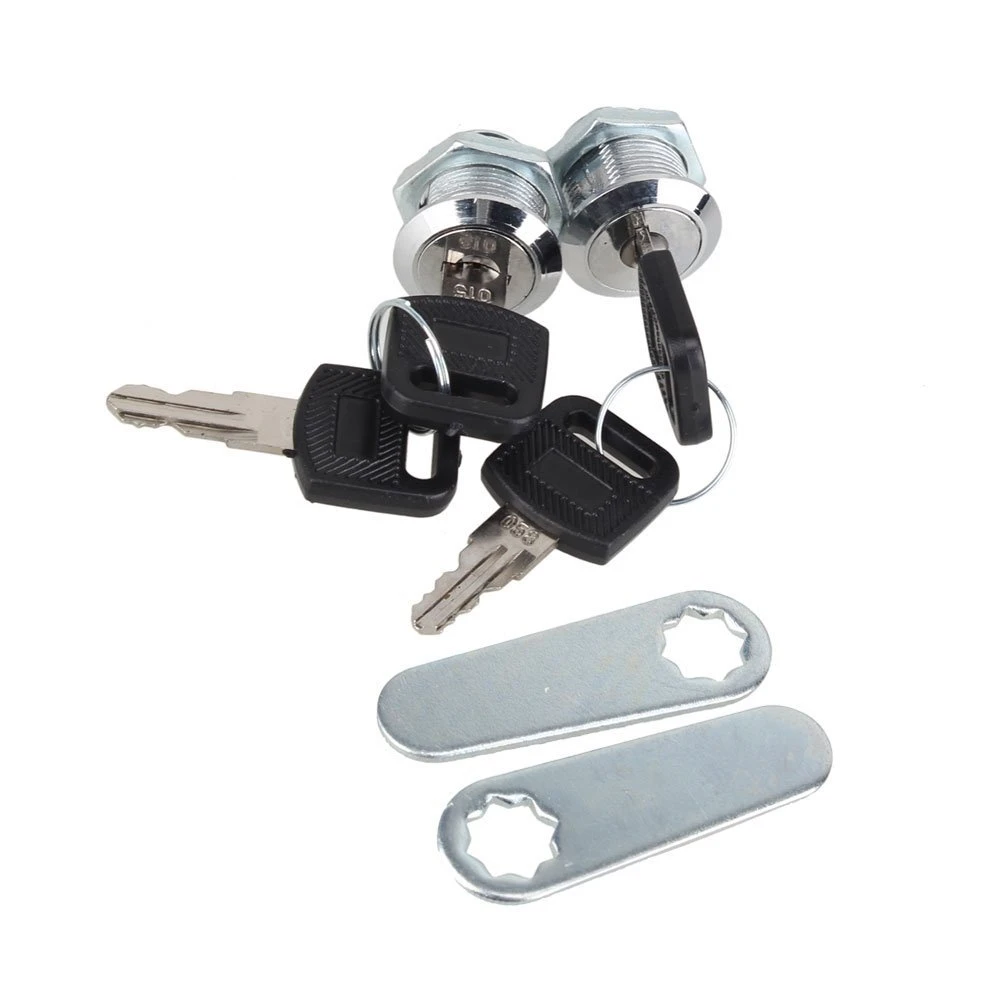 Cam Lock for Locker Cabinet Mailbox Drawer Cupboard 16mm with 2 Keys DE