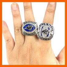Nueva Llegada Para NFC 2003/2015 Anillos Set Carolina Panthers Super Bowl Anillo de Campeón de Réplica para Los Aficionados