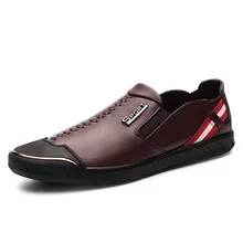 Новинка; Высококачественная Осенняя обувь из натуральной кожи; Мужская обувь; дышащая Спортивная обувь для вождения; мужская обувь