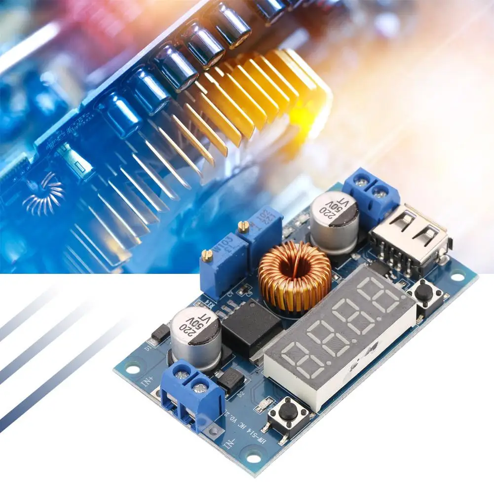 

5A Constant Voltage & Constant Current Driver Step-down Constant Current Power Supply Module with USB Port