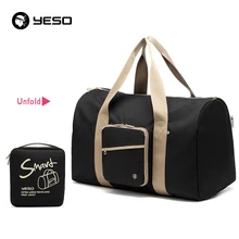 YESO большая Вместительная дорожная Туристическая Сумка нейлон водонепроницаемый ручной Багаж складная сумка для мужчин и женщин легкие складные сумки