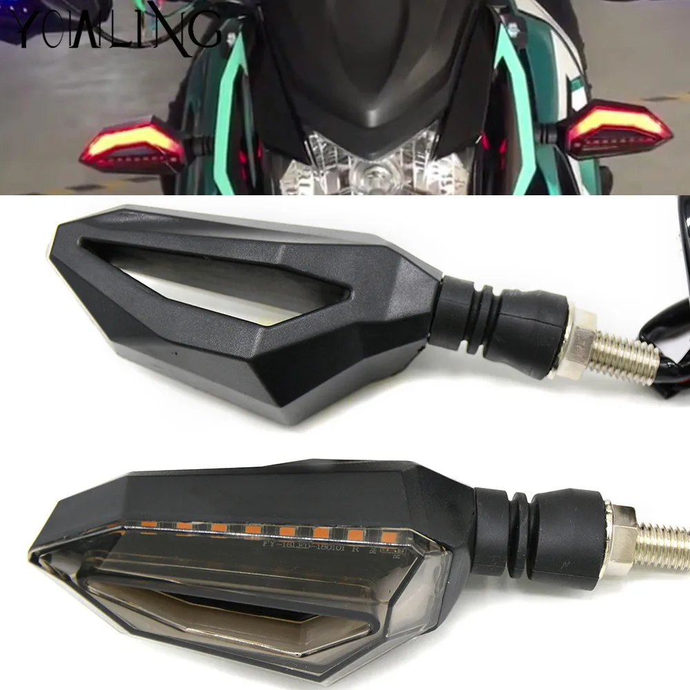 

For YAMAHA YZF600R thundercat YZF R6 TRX850 YZ600 MT10 Motorcycle Super Bright 14 LED Turn Signal Lights Indicator Amber Blinker