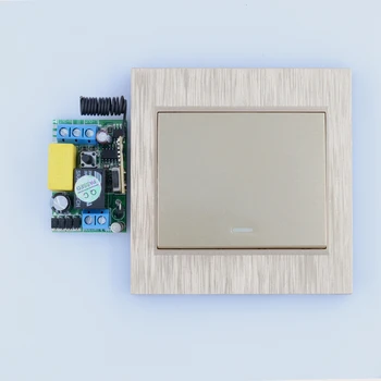 

Wall Sticky Remote Control Transmitter + Wireless 220V Mini Receiver Remote Switch corridor stairway LED Lamp Bulb Light