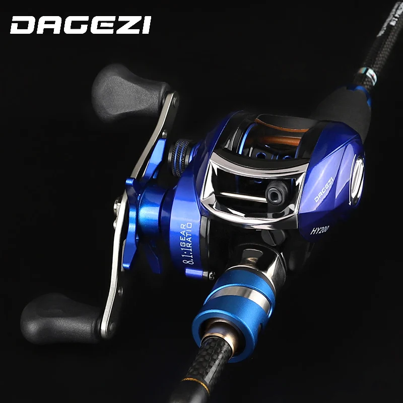 DAGEZI Lure Fishing Rod Combo Baitcasting reel Fishing wheel lure Rod combo 1.8m/2.1m/2.4m casting rod+reel fishing tackle DAGEZI Lure Fishing Rod Combo Baitcasting reel Fishing wheel lure Rod combo 1.8m/2.1m/2.4m casting rod+reel fishing tackle