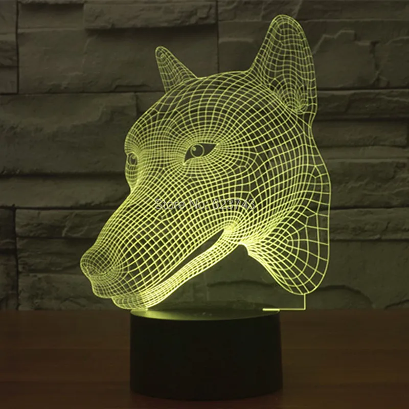 Hunt dog 3D LED Night Light (4)
