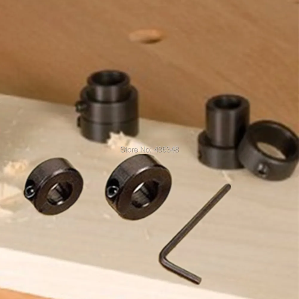 Drill Stop Collar Set 3mm-16mm Drilling Bit Depth Stopper Ring Woodworking Tools