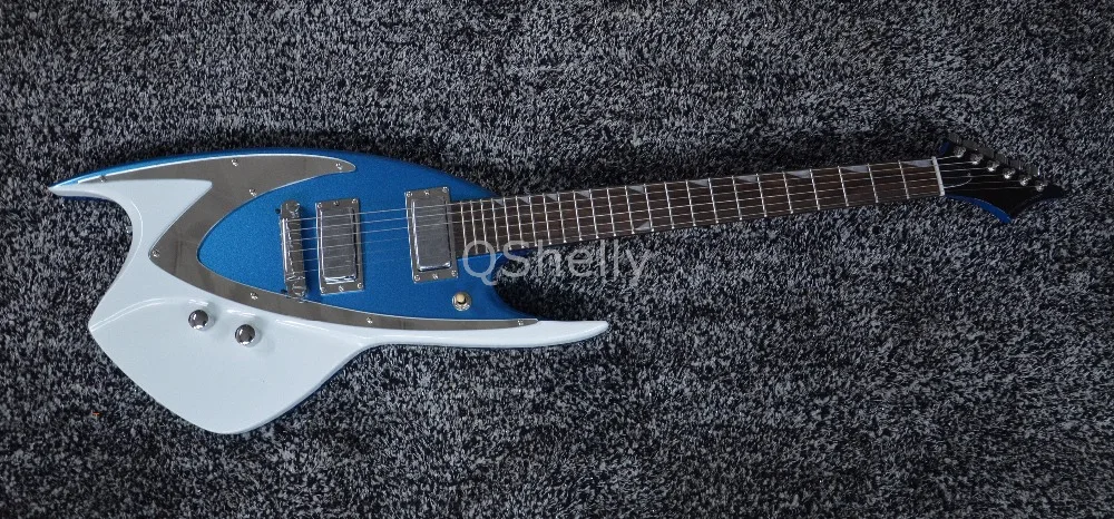 top quality QShelly custom blue sparkle metallic shark
