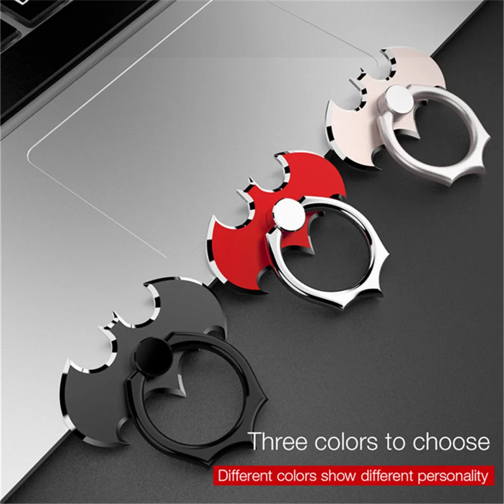 JUSFYU Bat 360 Degree Rotate Holder Finger Ring Mobile Phone Stand Holder For iPhone/Samsung/Xiaomi All Smart Phone Holder JUSFYU Bat 360 Degree Rotate Holder Finger Ring Mobile Phone Stand Holder For iPhone/Samsung/Xiaomi All Smart Phone Holder