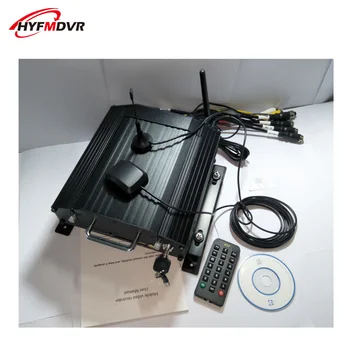 

4CH MDVR Remote positioning monitoring host ahd coaxial on-board video recorder with 4G GPS WIFI hard disk mobile dvr