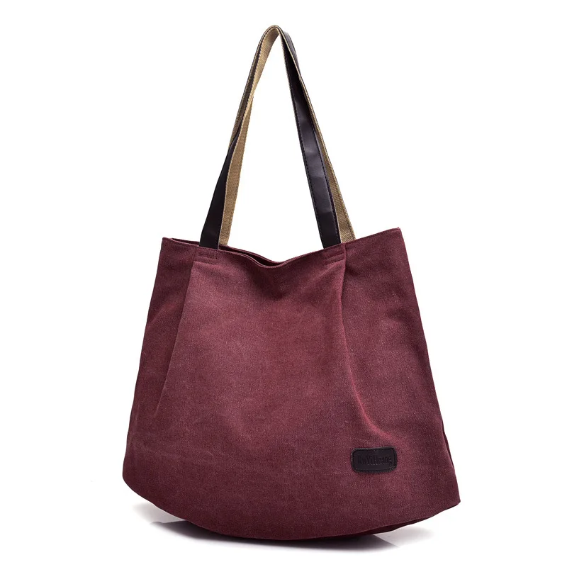 

JIAMEN Canvas Tote Hand Bag Ladies Luxury Handbags Top-handle Bags for Women Designer Crossbody Bag Leisure Large Messenger Bag