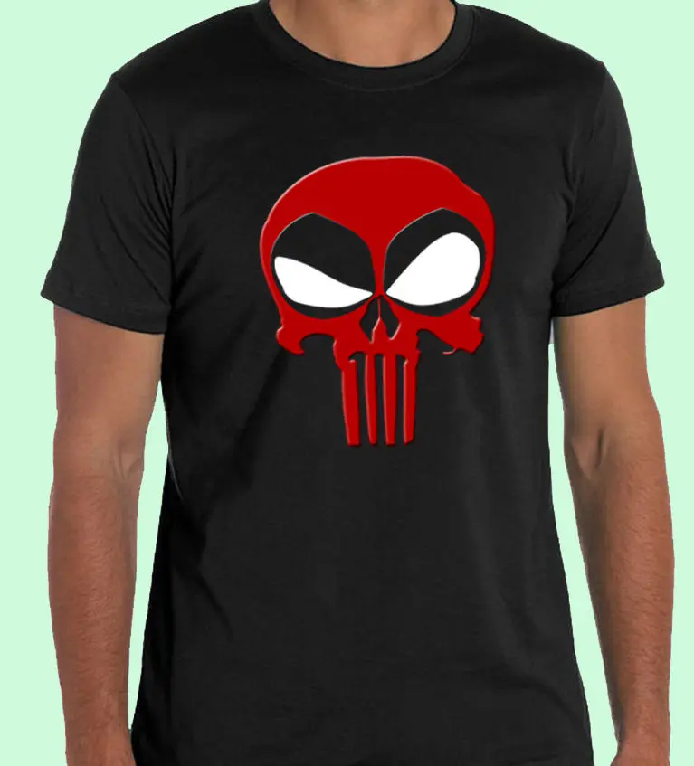 

Punishpool Punisher Deadpool Fusion Mask Inspired T-shirt S M L XL 2XL