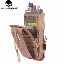 Emerson gear PRC148/152 Тактический Радио Чехол охотничье боевое снаряжение для страйкбола Molle EM8350 подлинный мультикам черный AOR хаки
