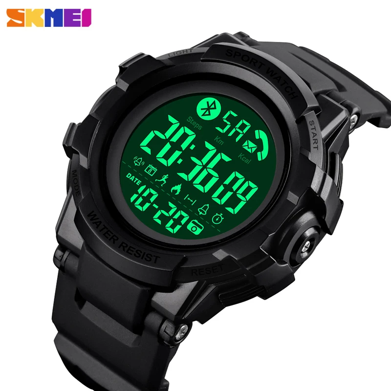 

SKMEI Bluetooth Men's Smart Watch For Android IOS Watch Luxury Calorie Pedometer Sport Men Watches Sleep Monitor Smartwatch Mens