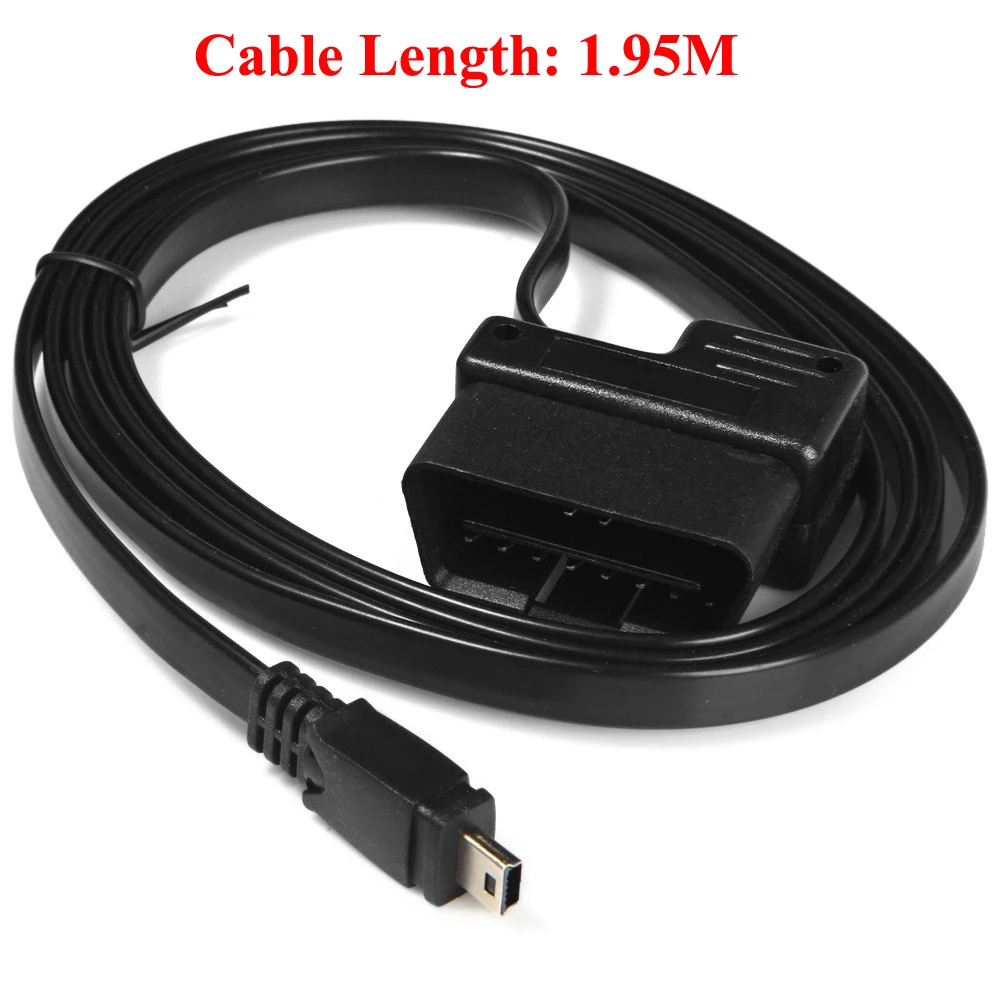 

16 Pin 2 in 1 Diagnostic Extension OBDII 2 Cable Connection Adaptor for HUD Headup Display HUD Connecting Cable Wire