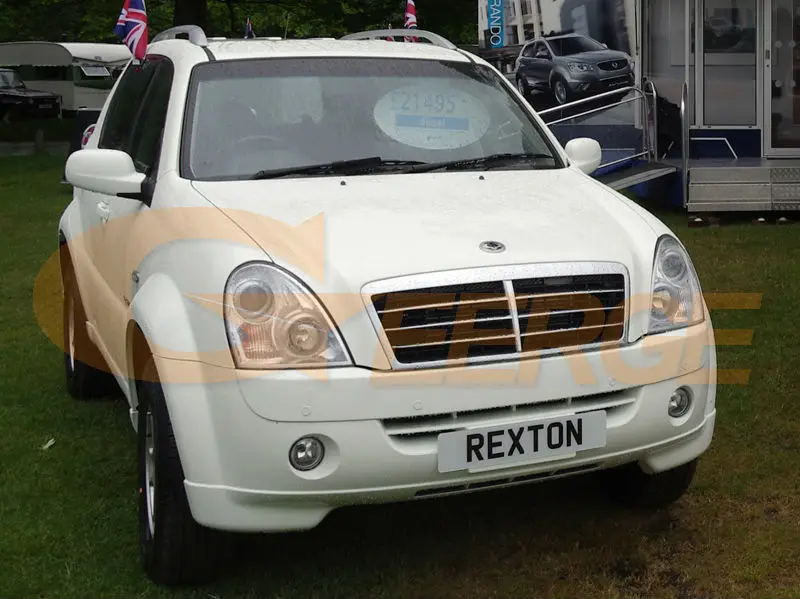 Для Ssangyong Rexton 2006 2007 2008 2009 2010 2011 2012 отличные ангельские глаза с холодным катодом(CCFL) Ангельские глазки комплект Ультра яркое освещение