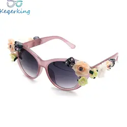 Новая мода в стиле барокко Для женщин девушки цветок солнцезащитные очки ретро брендовые пикантные камни солнцезащитные очки пикантные