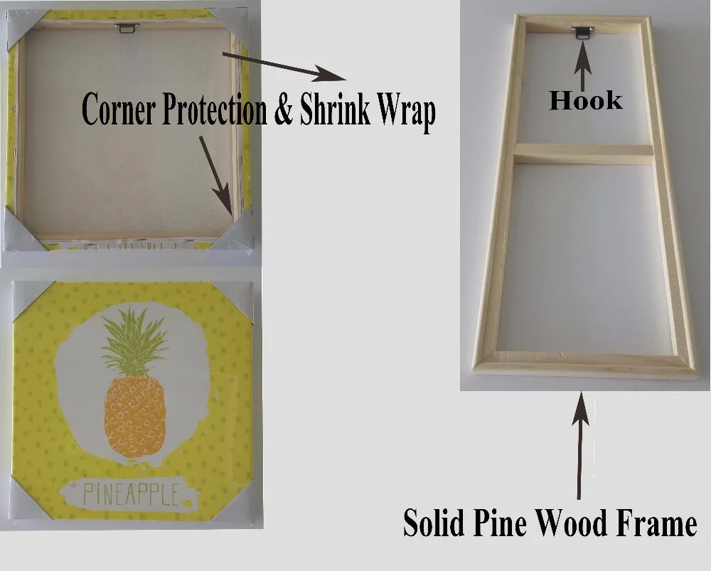 solid pine wood frame