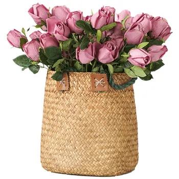 

Creative Simulation Rose Fake Flower Bouquet Multi-Function Home Living Room Bedroom Decoration Handmade High-End Wedding Set