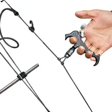 1PCS Aluminum Alloy Black 3/4 Finger Grip Caliper Release Aid Archery Caliper Grip Release For Compound Bow Hunting Shooting цена 1PCS Aluminum Alloy Black 3/4 Finger Grip Caliper Release Aid Archery Caliper Grip Release For Compound Bow Hunting Shooting цены онлайн
