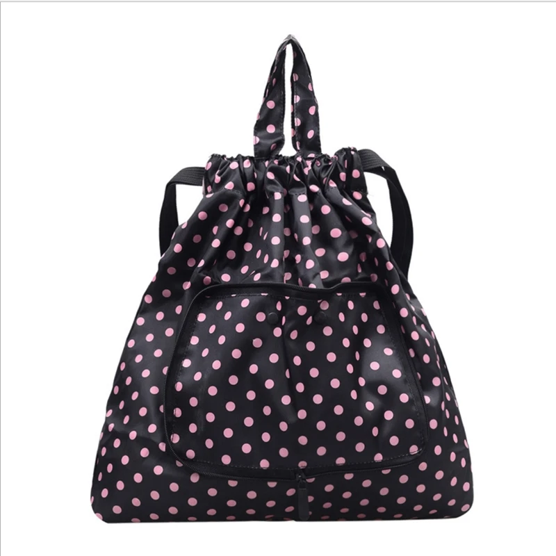 

2019 NEW printed shoulder bags for women drawstring printing bag waterproof backpack women's backpack Dot schoolbag