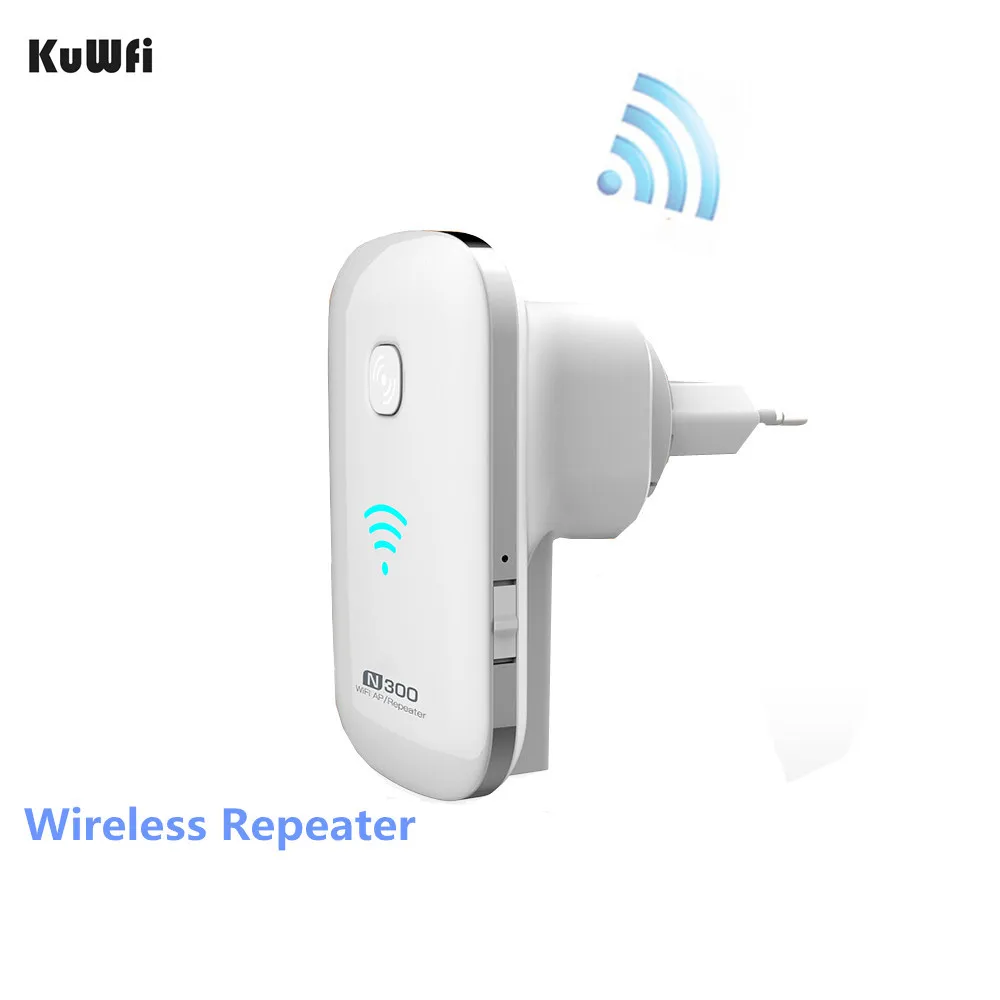 

Kuwfi 300Mbps 2.4GHZ Wifi Wireless Repeater Wifi Range Extender Wifi Router Support WPS AP Mode Boost Existing Network Range