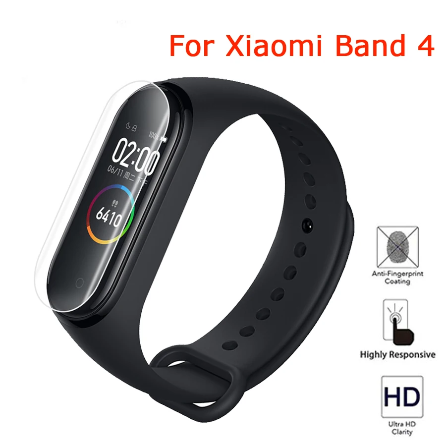 Screen Protector for Mi Band 4 Bracelet Ultra Thin HD Soft TPU Protective Cover Guard Film Xiaomi Accessories | Электроника