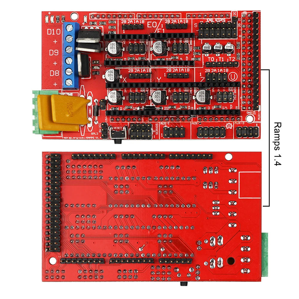 1 шт. RAMPS 1,4 1,5 1,6 ПАНЕЛЬ УПРАВЛЕНИЯ Часть материнской платы щит красный черный управление s для 3d принтера