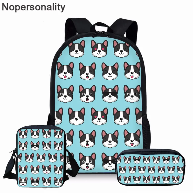 Nopersonality милый Basenji с принтом собаки, школьная сумка, набор для мальчиков и девочек, крутая детская школьная сумка для начальной школы, сумки для книг, рюкзак для собак - Цвет: XM2770CEK