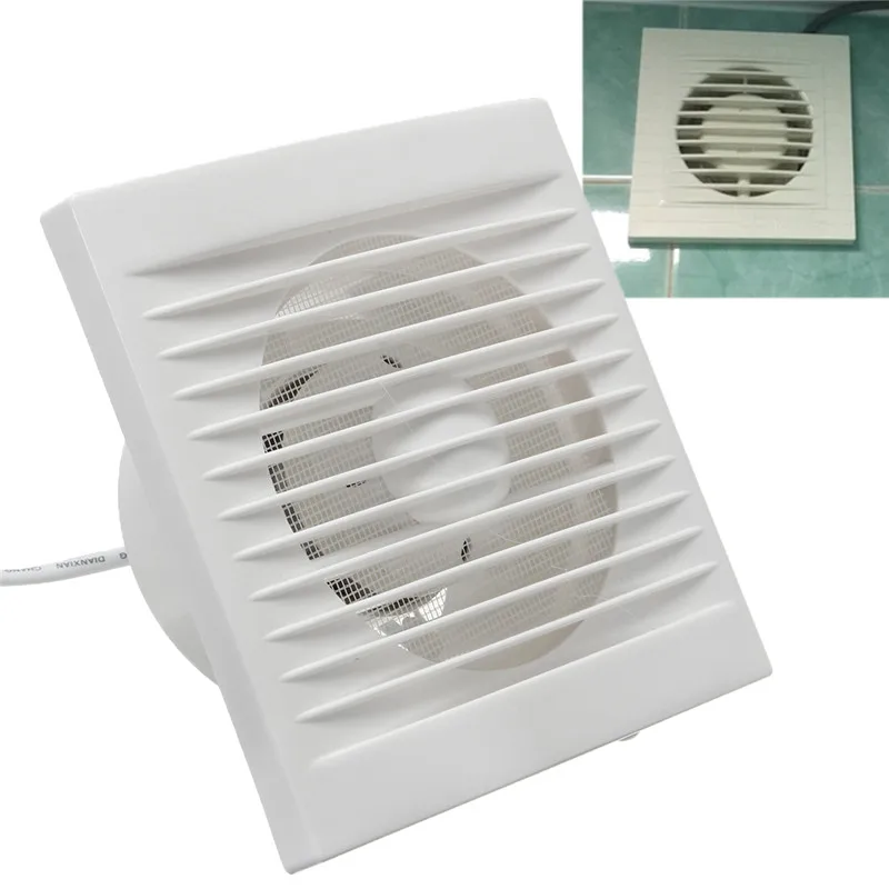Preise 220V Hängen Wand Weiß Ventilador Kleine Ventilator Extractor Auspuff Fans Wc Bad Küche Fan Loch Größe 110x110mm 40W