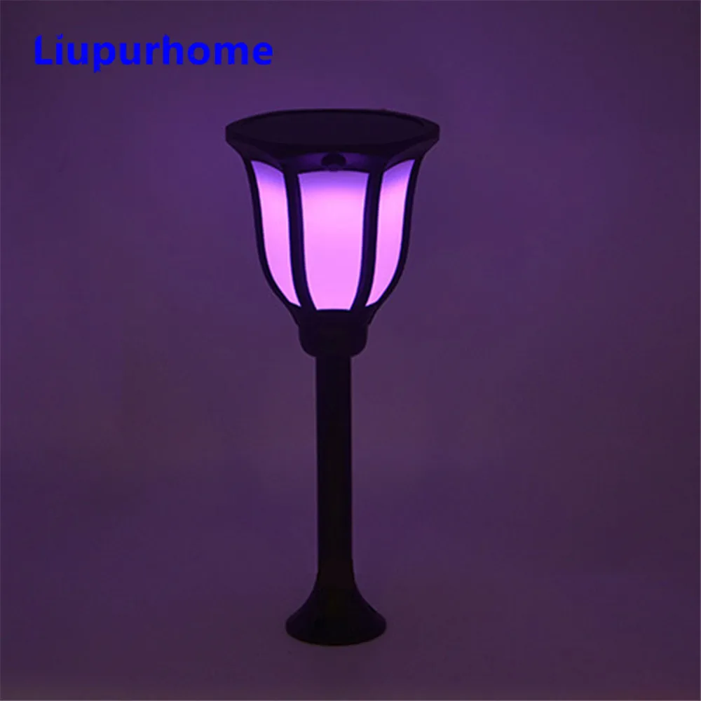 LED Solar Light Garden Yard Decoration Auto-color Changing Landscape Retro Solar Lanps Waterproof Outdoor Solar Pathway Light