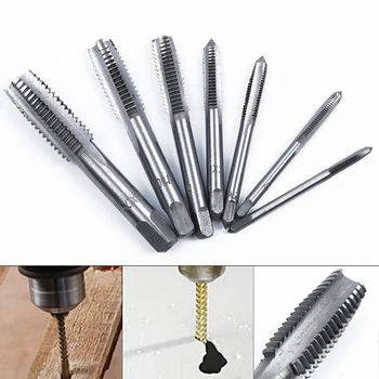 

7 PCS Metric Taper HSS Thread Tap Cutting Drill Bits Set M3/M4/M5/M6/M8/M10/M12