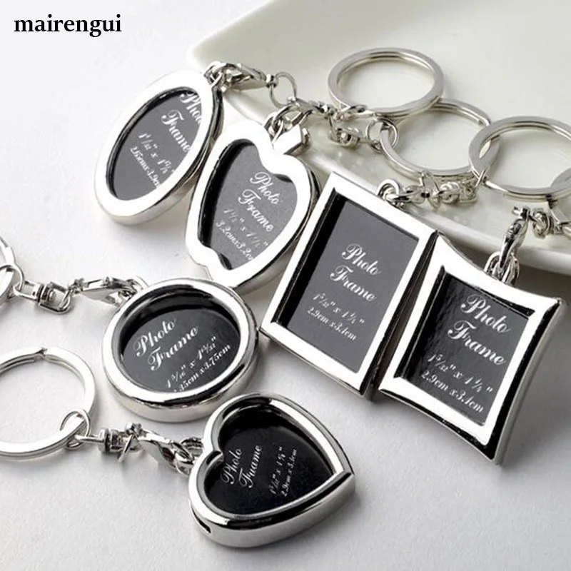 

Romantic heart-shaped photo frame couple keychain men women car key ring for Mercedes hyundai volvo lexus BMW key chain DIY gift