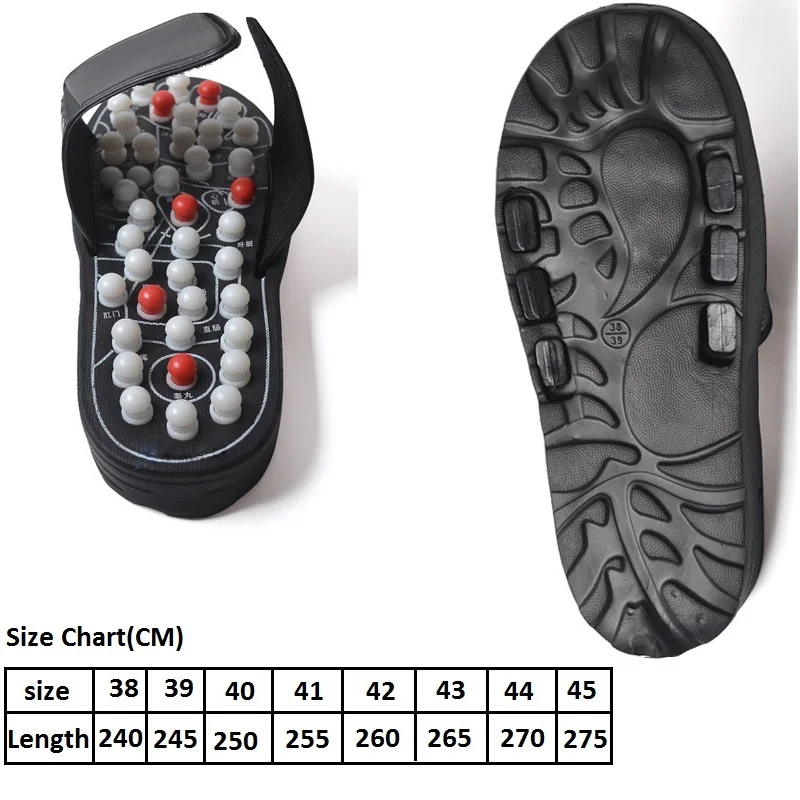 Для акупунктурной стимуляции ног рефлексотерапия Уход за ногами массажер сандалии, массажные тапочки для ног акупунктурная терапия Массажная обувь