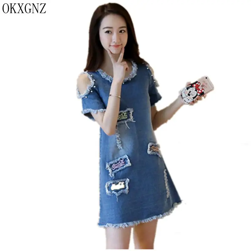 white denim dress plus size