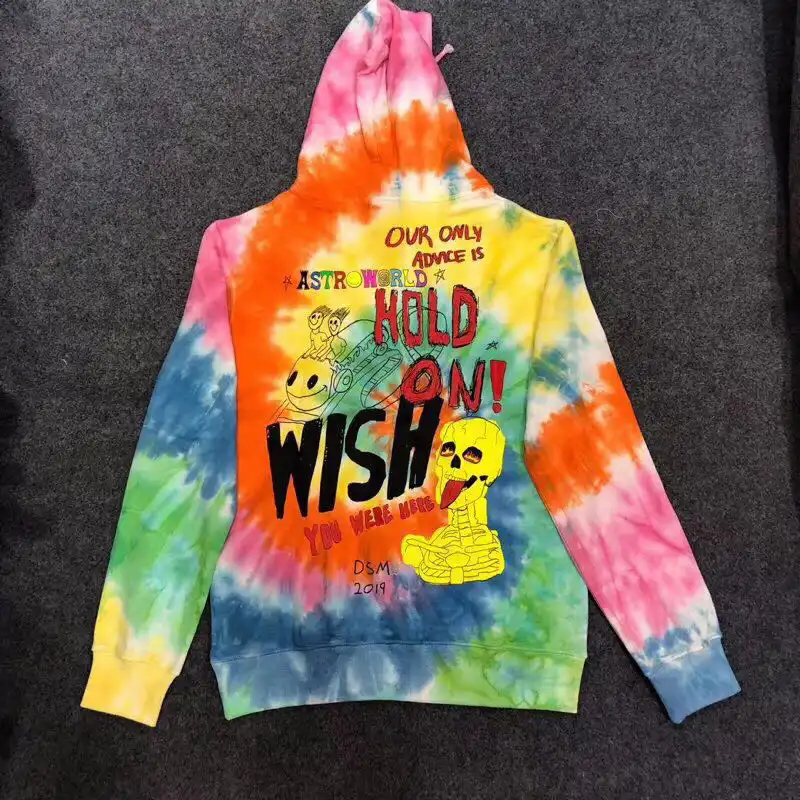 astroworld rainbow hoodie