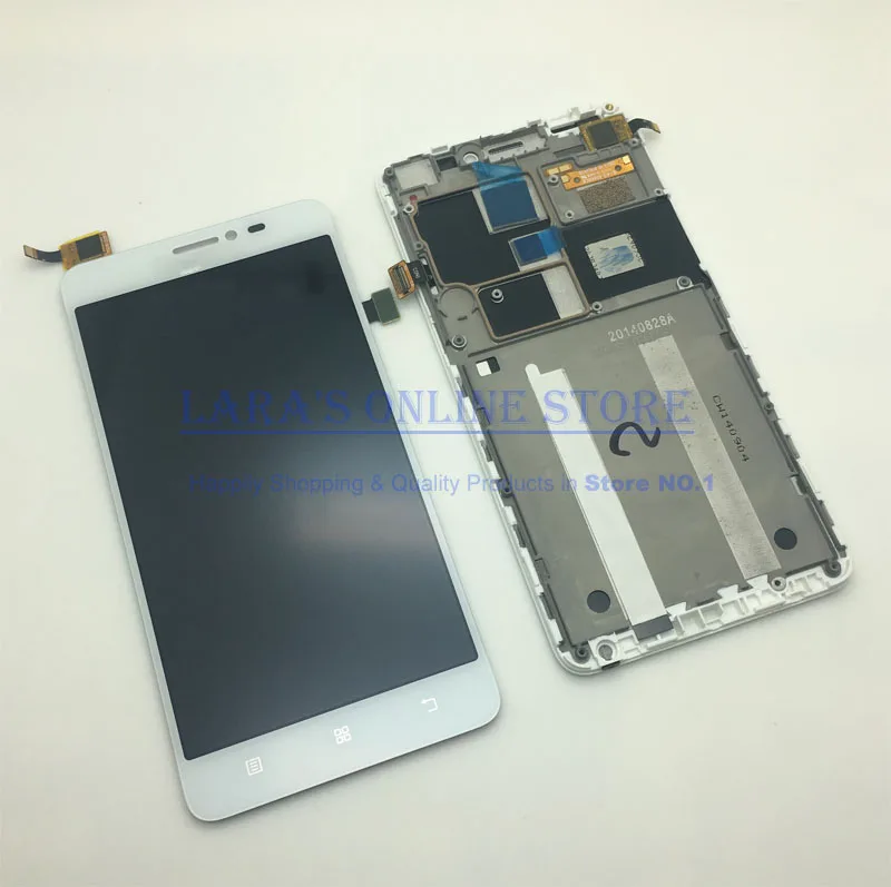 Beste Voor Lenovo S850 S850T Touch Screen Panel Digitizer Sensor + LCD Display Monitor Panel Module Assemblage Met Frame + Gratis gereedschap
