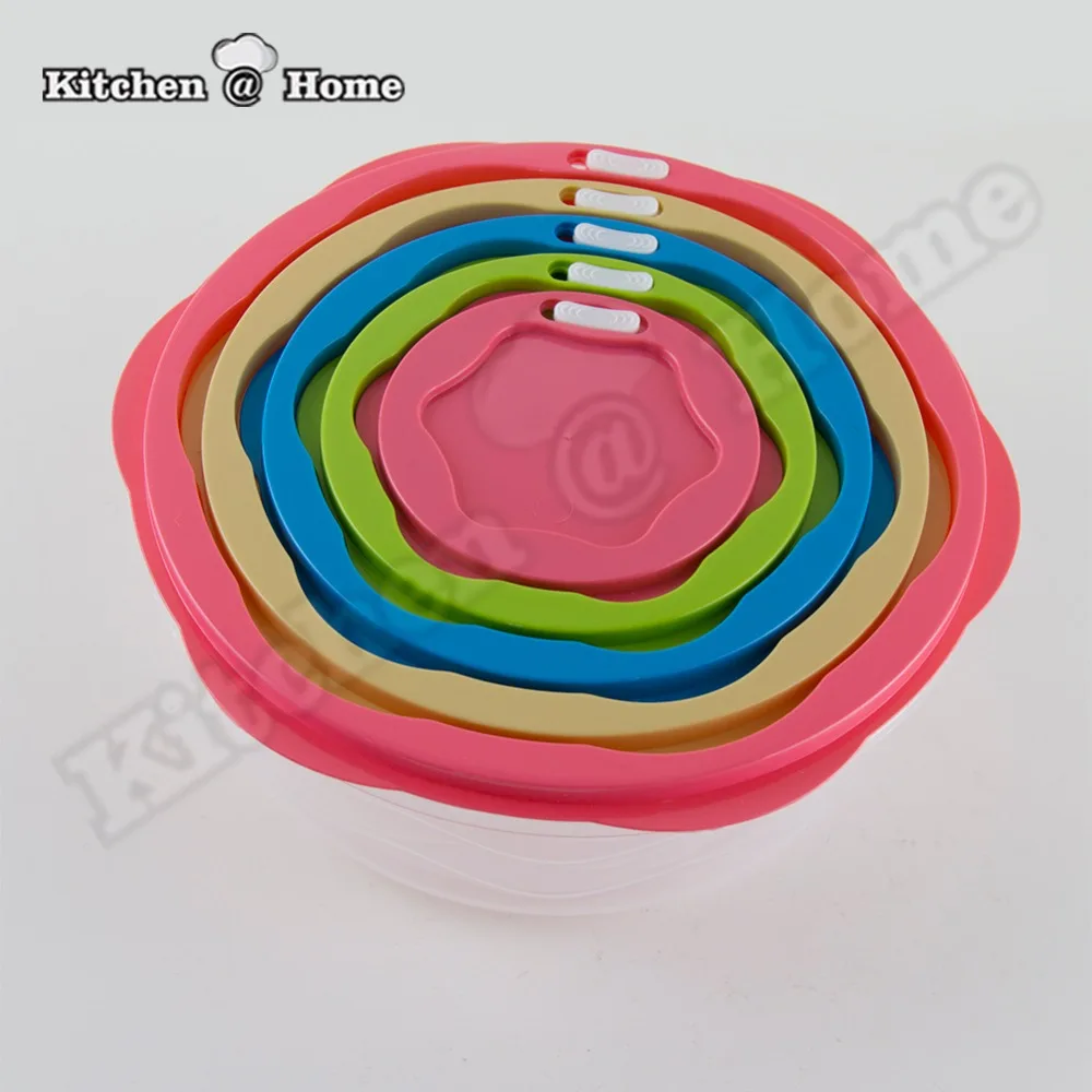 5 pcs/set Food Storage Containers,Fresh Keeper Boxes Set Eco friendly