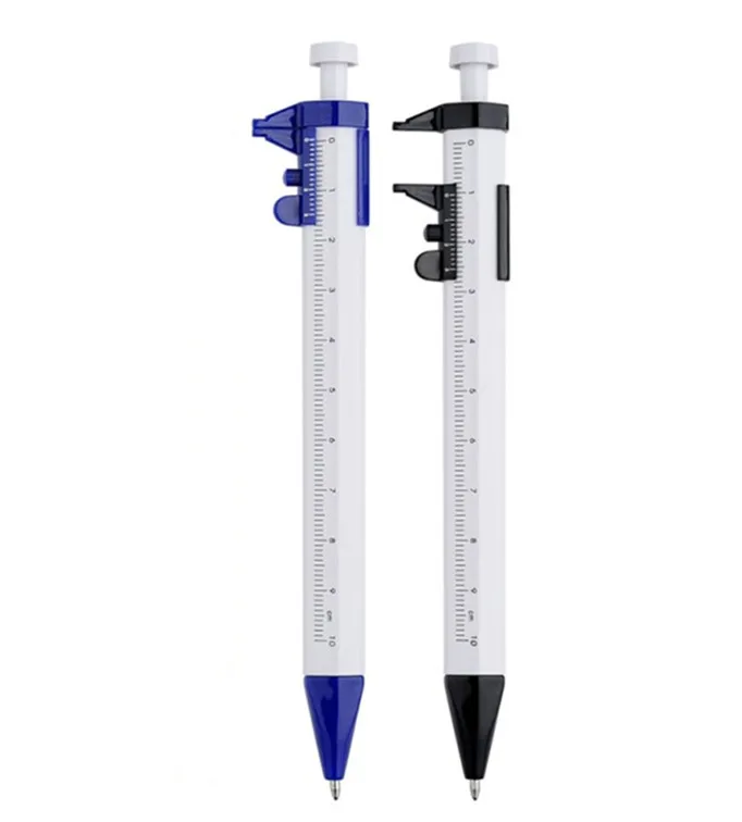 

Multifunctional Scale Ruler Ballpoint Pen Screwdriver Caliper Level Pen with Blue Refill Stationery School Office Supplies Gifts