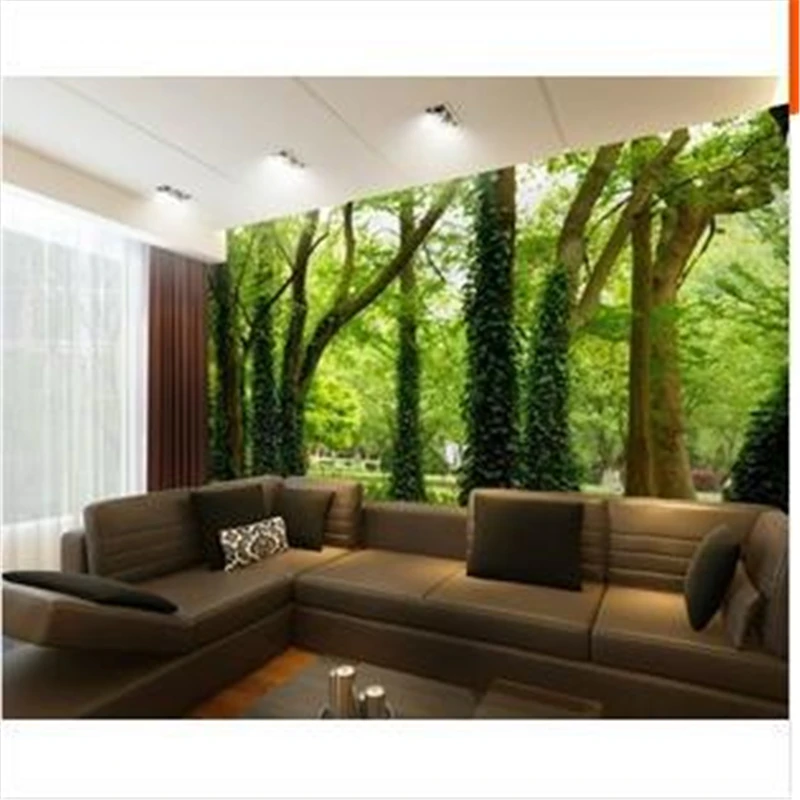 Beibehang персонализированные пользовательские 3D стереоскопический большой росписи леса деревья обои диван ТВ ресторан обои для гостиной