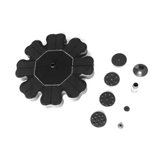 Flower-shaped Solar Powered Fountain Pump For Garden Pool Watering Submersible Floating Panel Water Pump with 4 Nozzles dropship