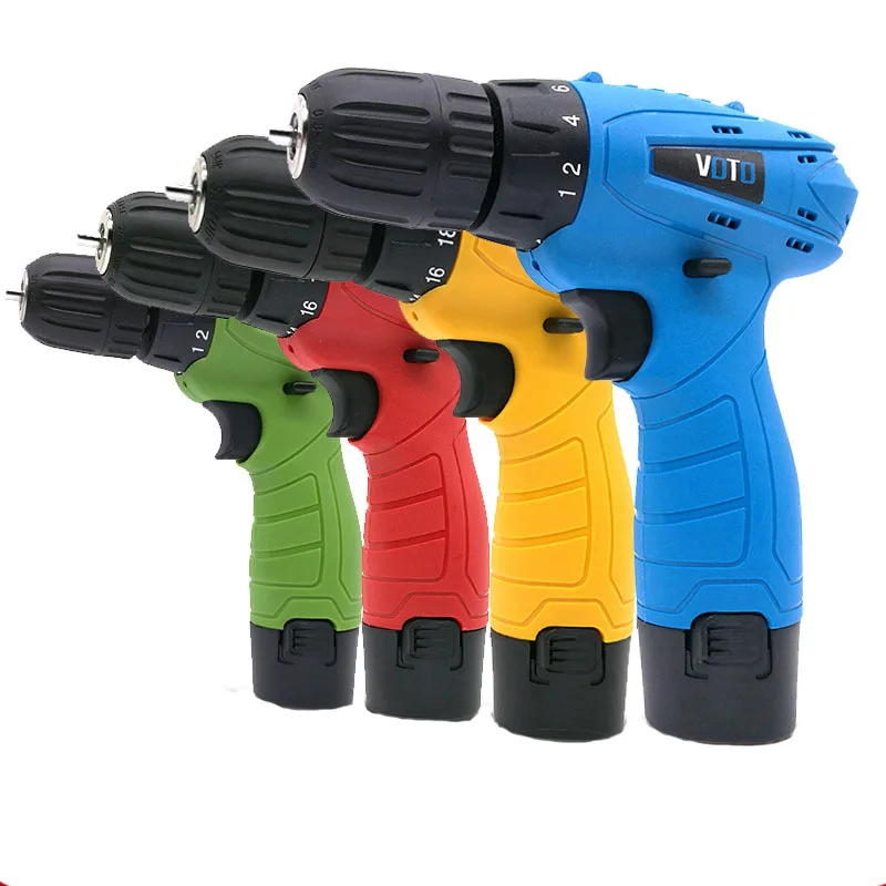 

12V Rechargeable Household Hand Drill Multi-function Lithium-Ion Battery Cordless Electric Drill Micro Electric Screwdriver