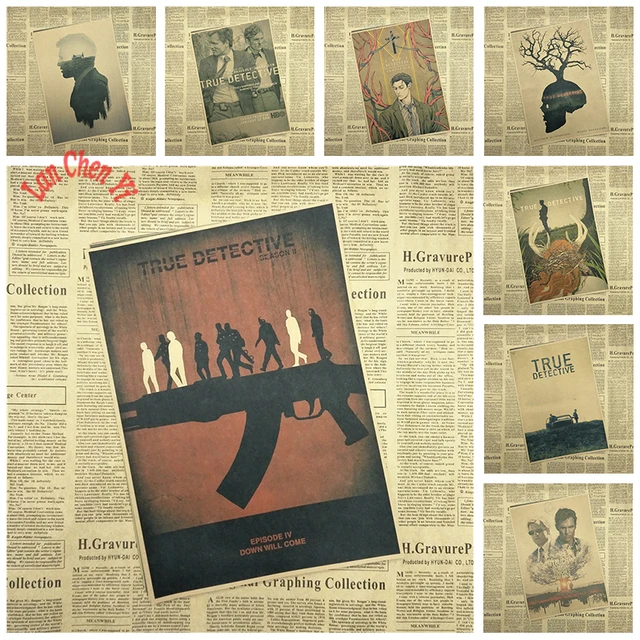 Best Offers TRUE DETECTIVE Classic Retro Movie Kraft Paper Poster Bar Cafe Living Room Dining room Wall Decorative Paintings Best Offers TRUE DETECTIVE Classic Retro Movie Kraft Paper Poster Bar Cafe Living Room Dining room Wall Decorative Paintings