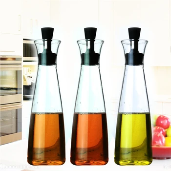 

1Pcs Oil bottle small and vinegar bottle of kitchen supplies glass - proof oil pot 500ml soy sauce bottle