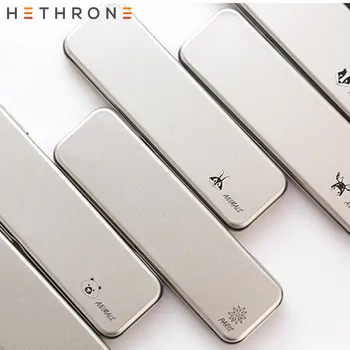 

Hethrone Cute Metal Pencil case Pencil Writing pouch case for stationery Storage supplies calligraphy Creative Pencil pen case