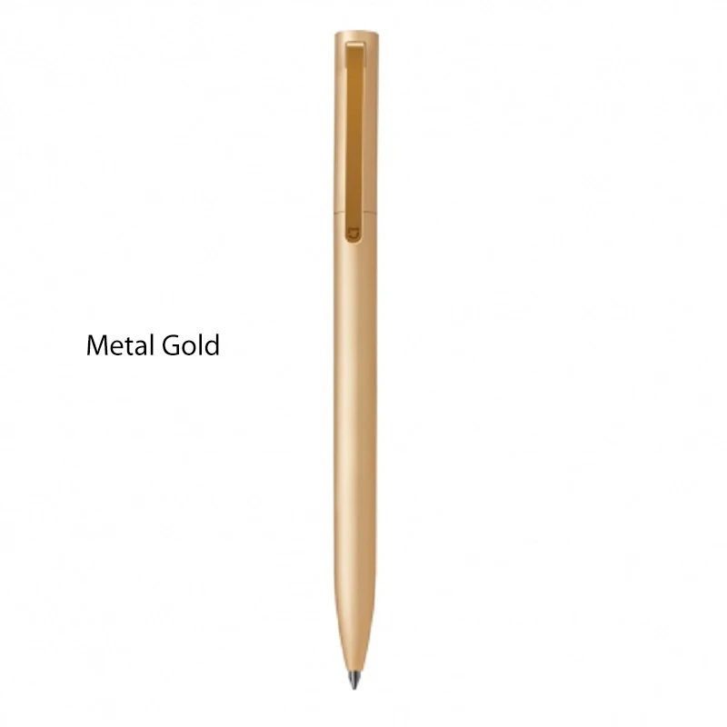 Gold Xiaomi Mijia металлический знак Mijia чернила Япония Прочный знак 0,5 мм металлический PREMEC Швейцария заправка - Цвет: Gold