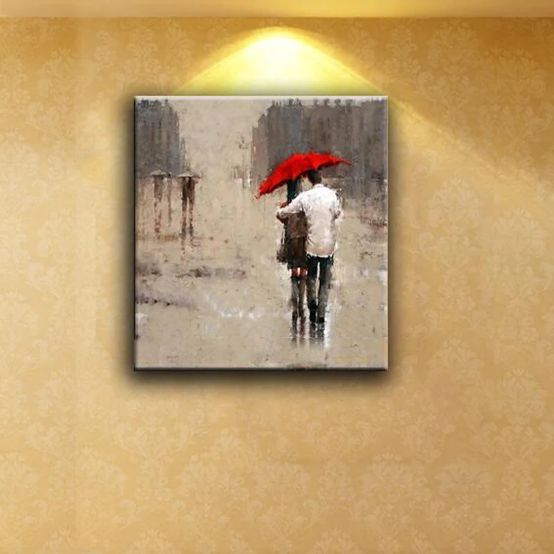 

Lovers walking oil painting100% hand painted for living room decoration painting 20X24inch framed or not