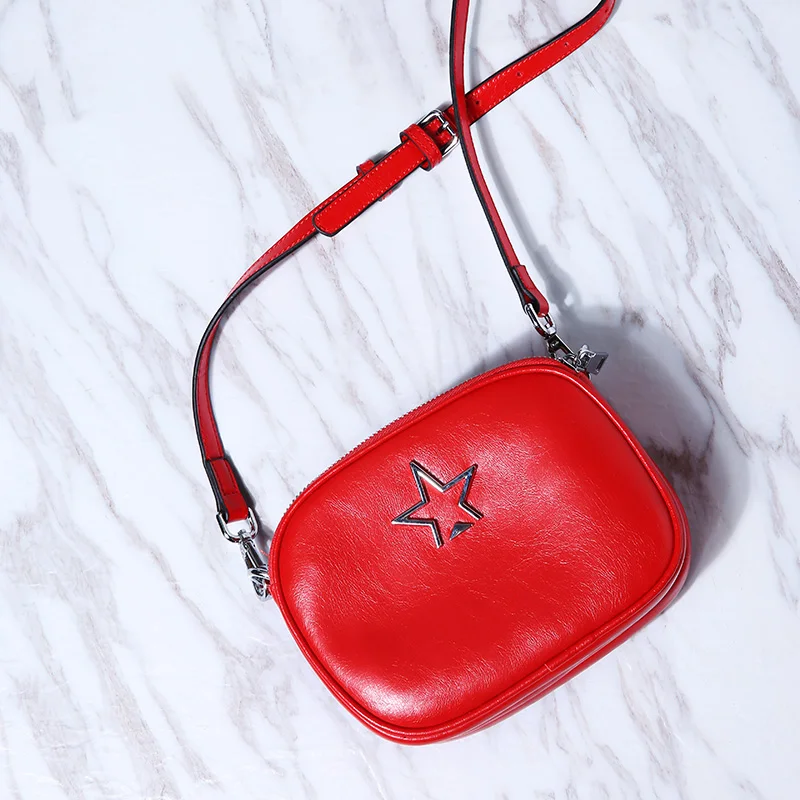

Fashion Women's Bag Genuine Leather Mini Flap Bag Messenger Bags Hot in Ins